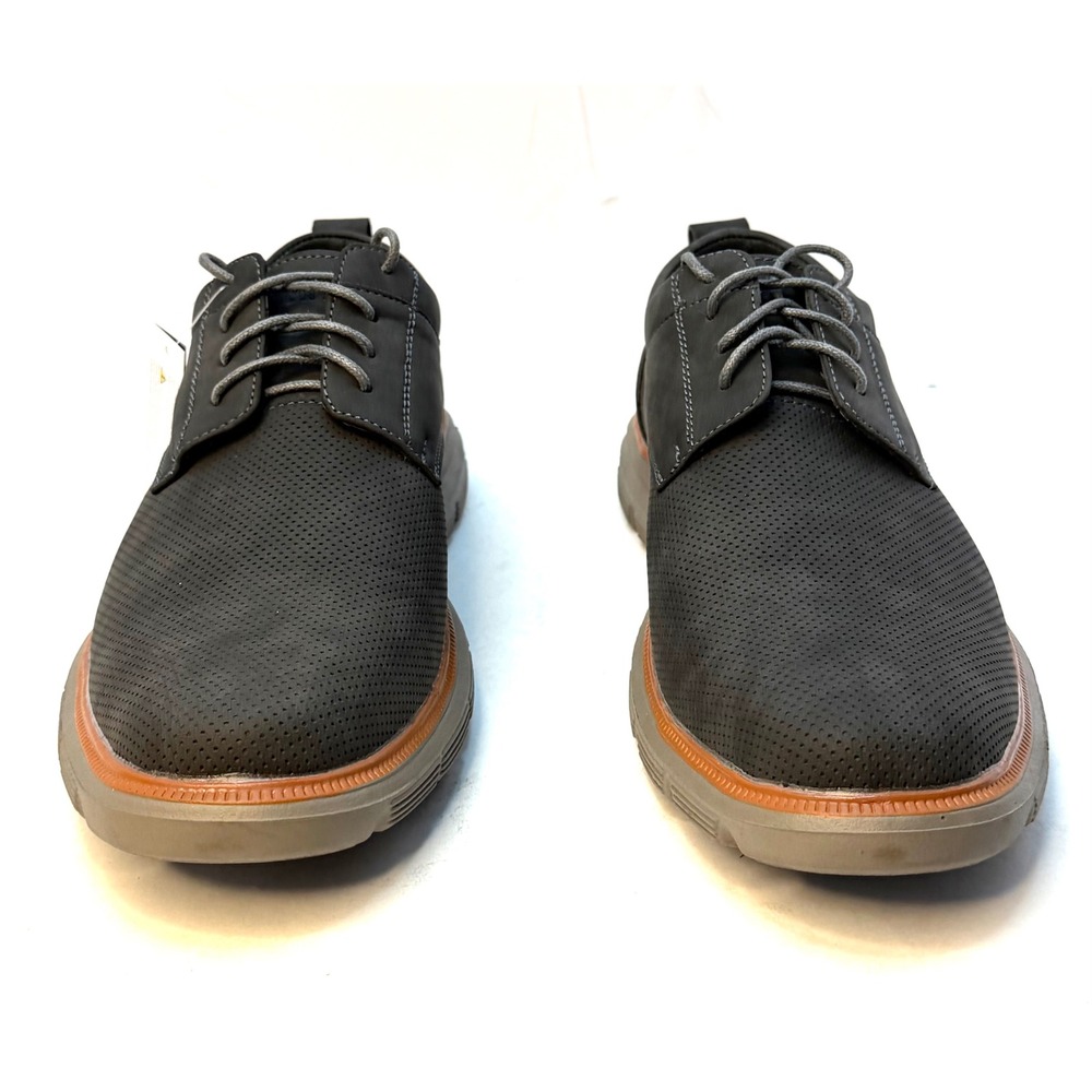 Aston Marc Men's Eglon Oxford Shoes Grey Size 8M NWT/BOX